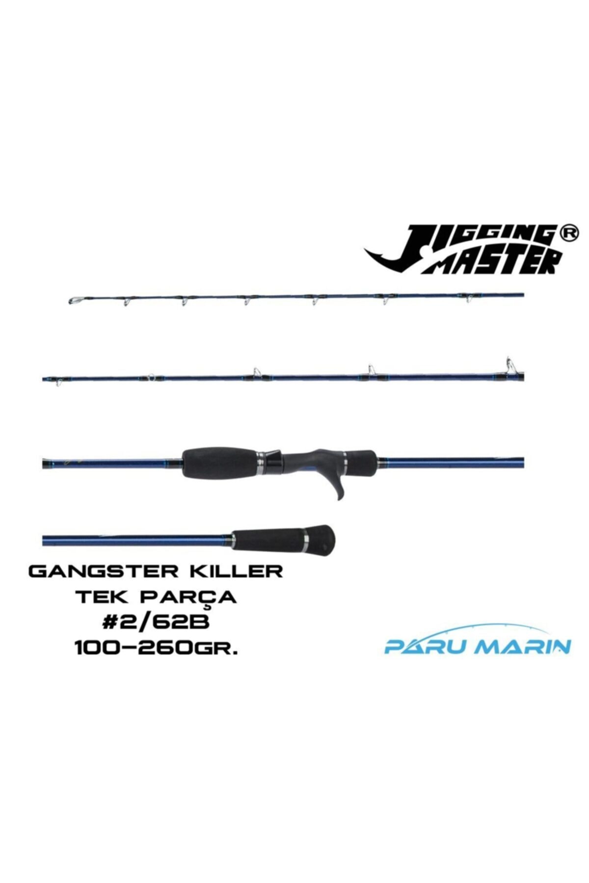 Jigging Master Gangster Killer #2/62b 186cm 100-260gr. Tetikli Spiral Slow Jig Kamış