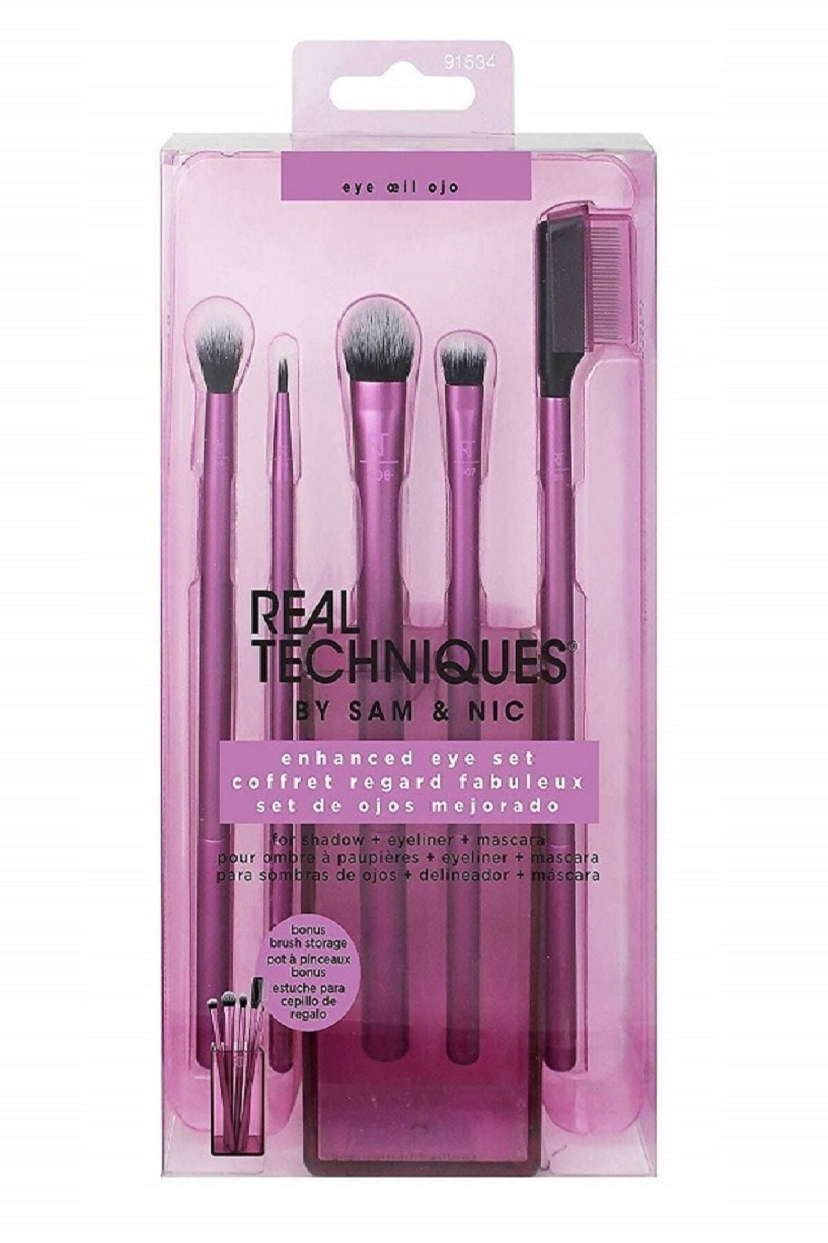 Real Techniques Göz Makyajı Fırça Seti - Enhanced Eye Set 079625915341