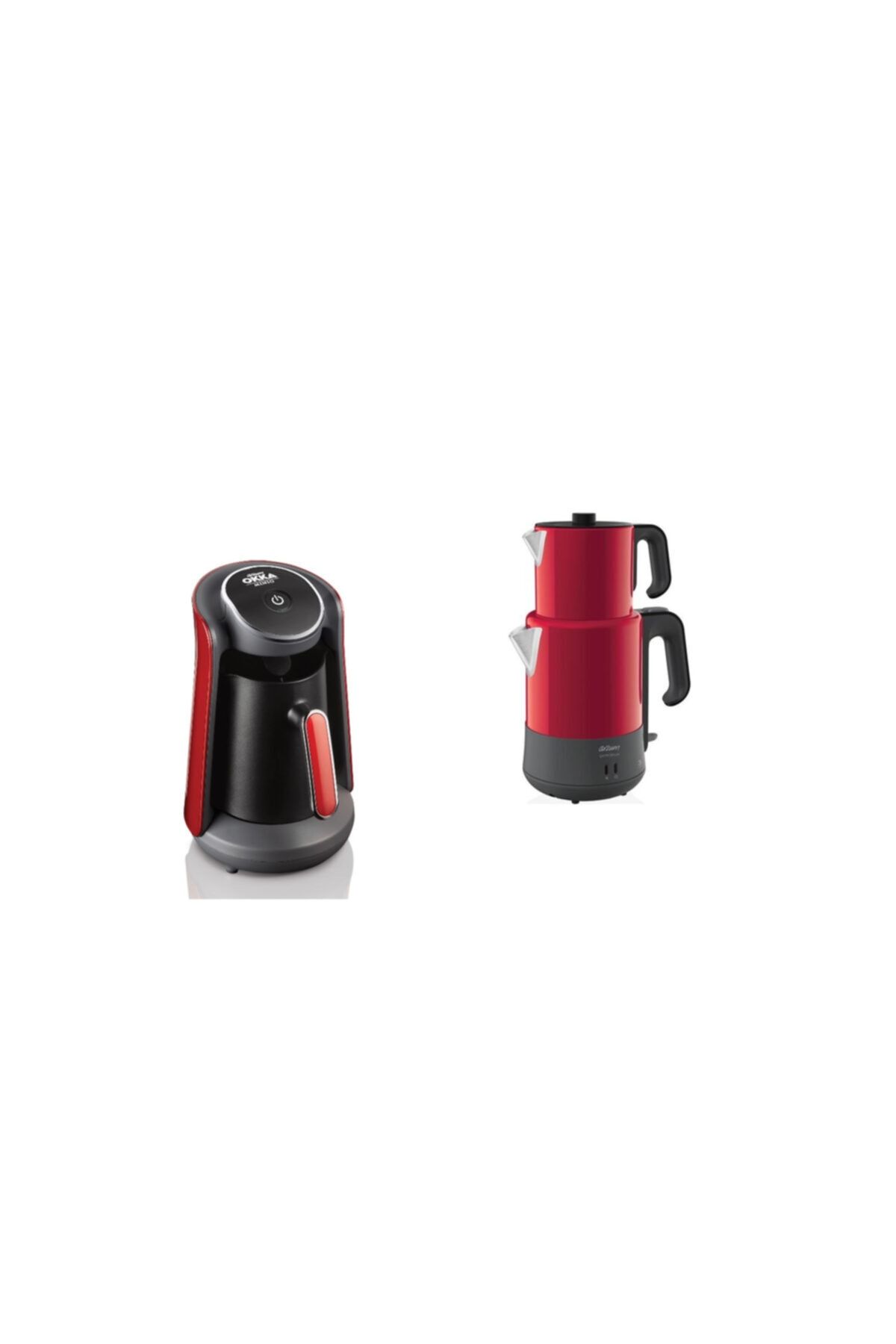 Arzum Ok004-n Okka Minio Türk Kahvesi Mak-ar3050 Çayım Delüx Çaycı Nar 2li Set
