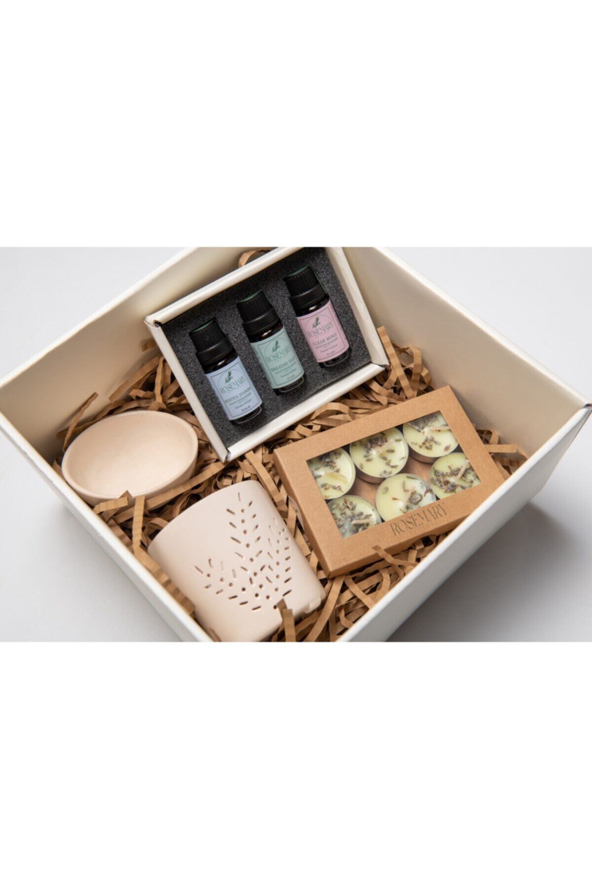 Rosemary Natural 3 Uçucu Yağ Karışımı Ile Aromaterapi Seti (RESTFUL EVENİNG & GUARD & BREATHE DEEP)