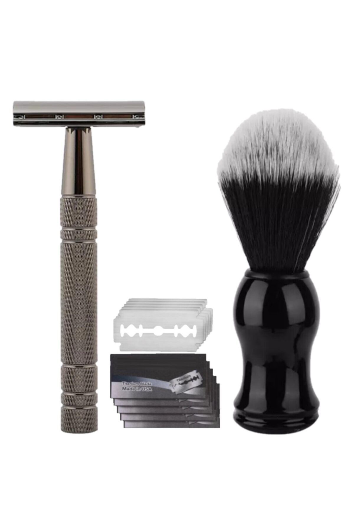 JUDAS Qualis Shave S4 Tıraş Makinesi + Fırça + 5 Adet Jilet