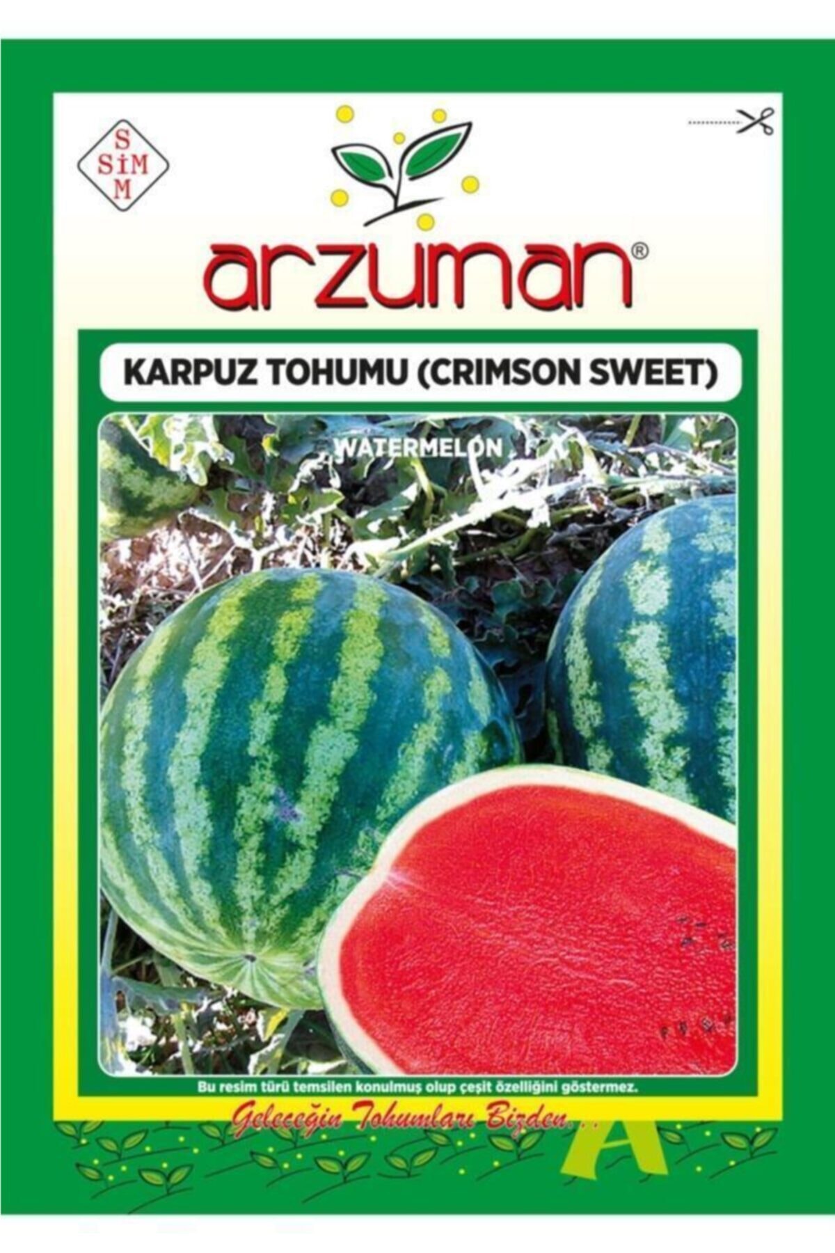 GüçlüTedarik Crimson Sweet Karpuz Tohumu 100 Tohum 10 Gram