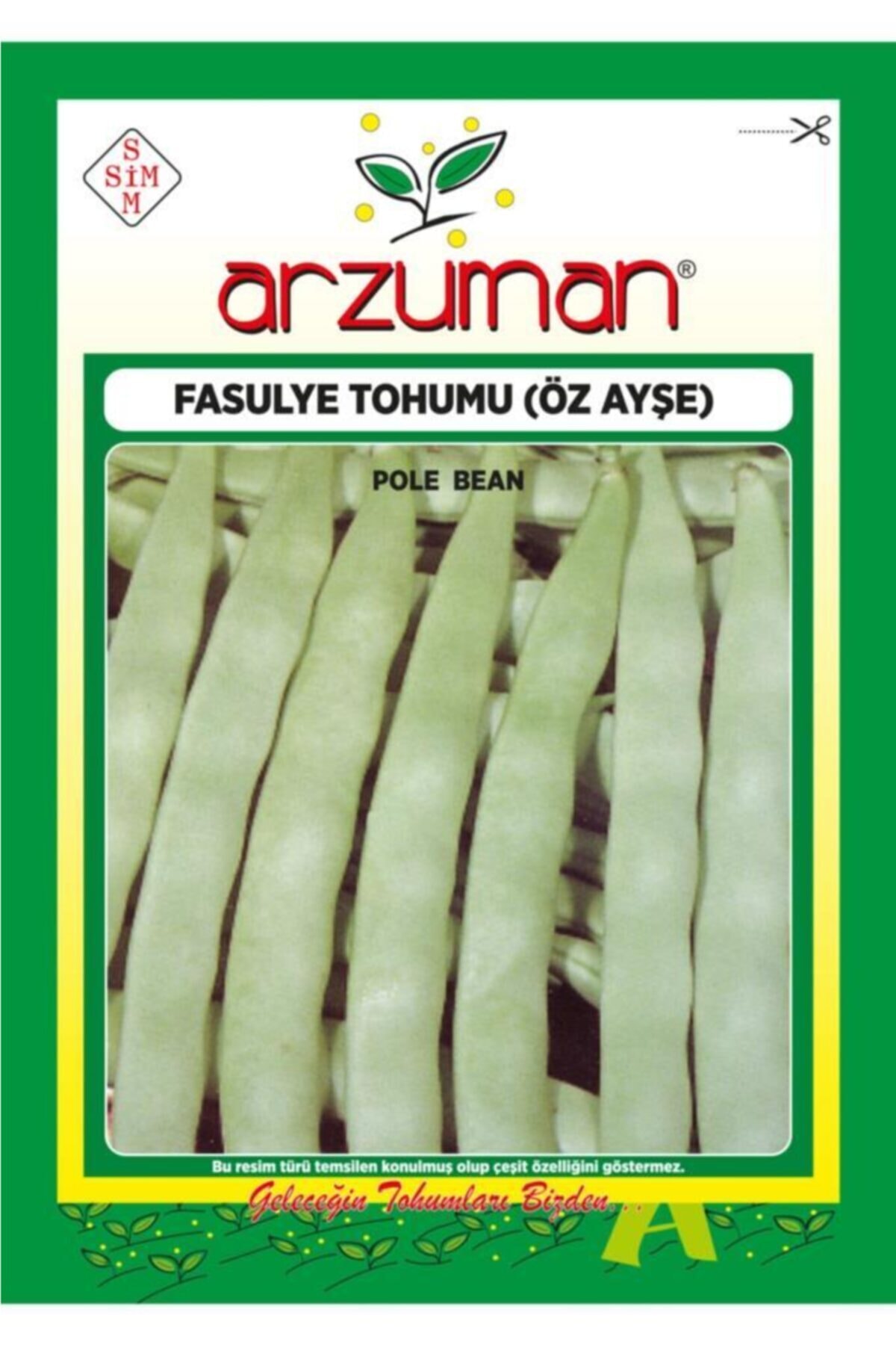 GüçlüTedarik Öz Ayşe Sırık Fasülye Tohumu 100 Tohum 50 Gram