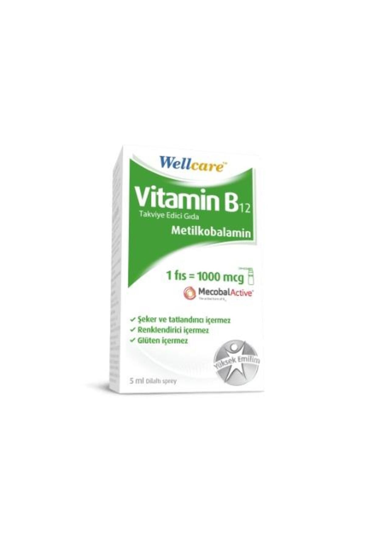 WellcareVitamin B12 Sprey1000 Mcg 5 ml