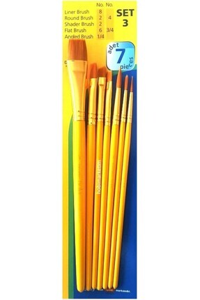 Academy 7'li Sentetik Kıl Fırça Seti Set 3 / 7500.S3 Image 0