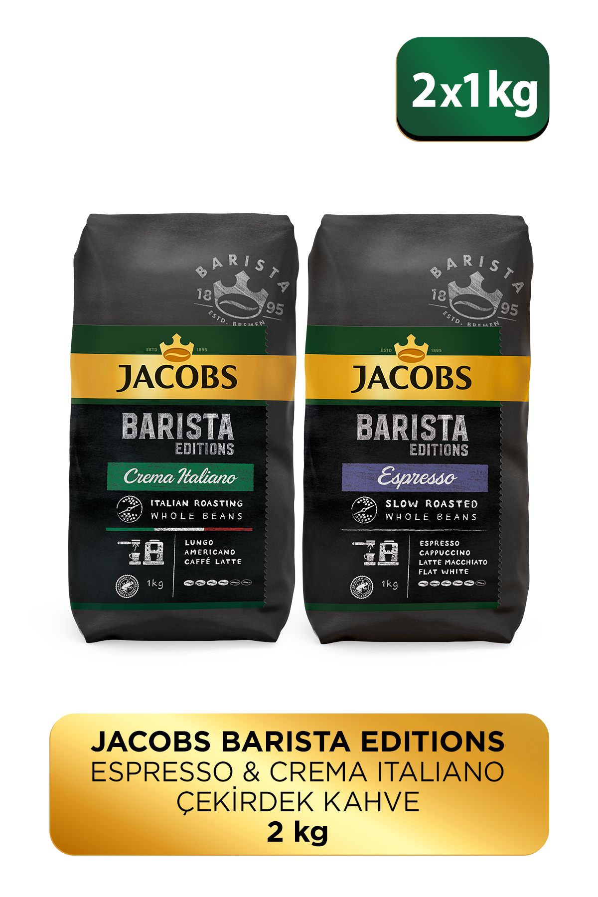 JacobsBarista Çekirdek KahveAvantajlı Paket 2...