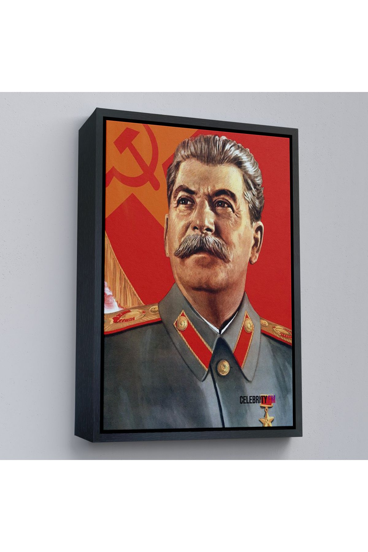 Çerçeveli Joseph Stalin Rusya Ve Sovyetler Birliği Sscb Tablo-7683