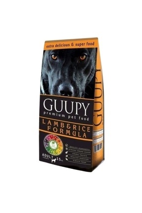 Guupy Kuzu Etli ve Pirinçli Yetişkin Köpek Maması 15 Kg Image 0