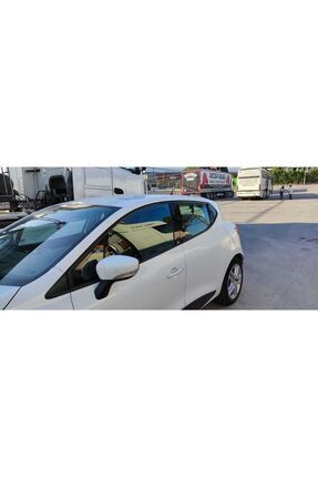 Renault Clio 4 Arka Kelebek Cam Olan Model Için Parlak Siyah Kapı Sütunları Image 2