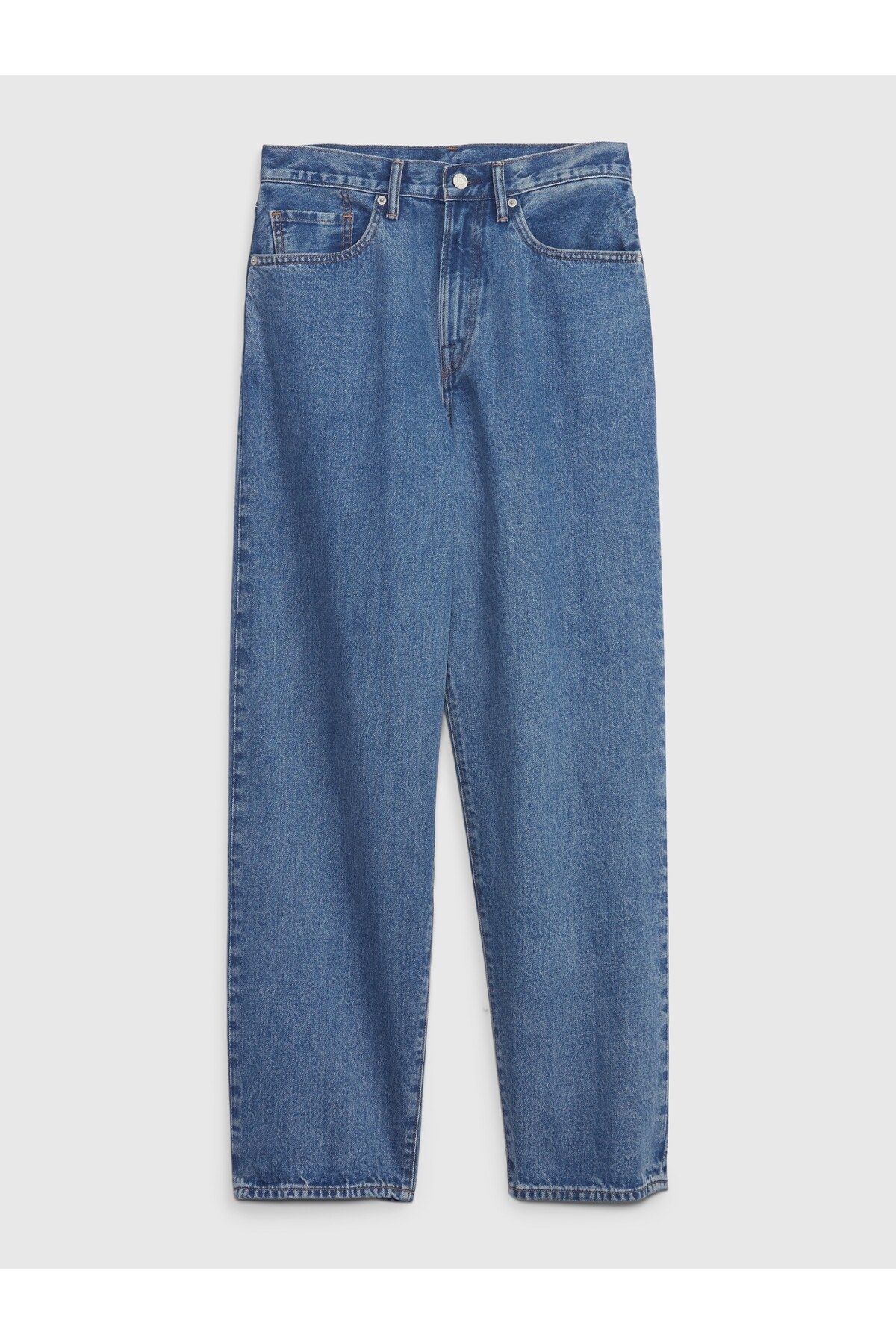 Erkek Mavi Baggy Jean Pantolon