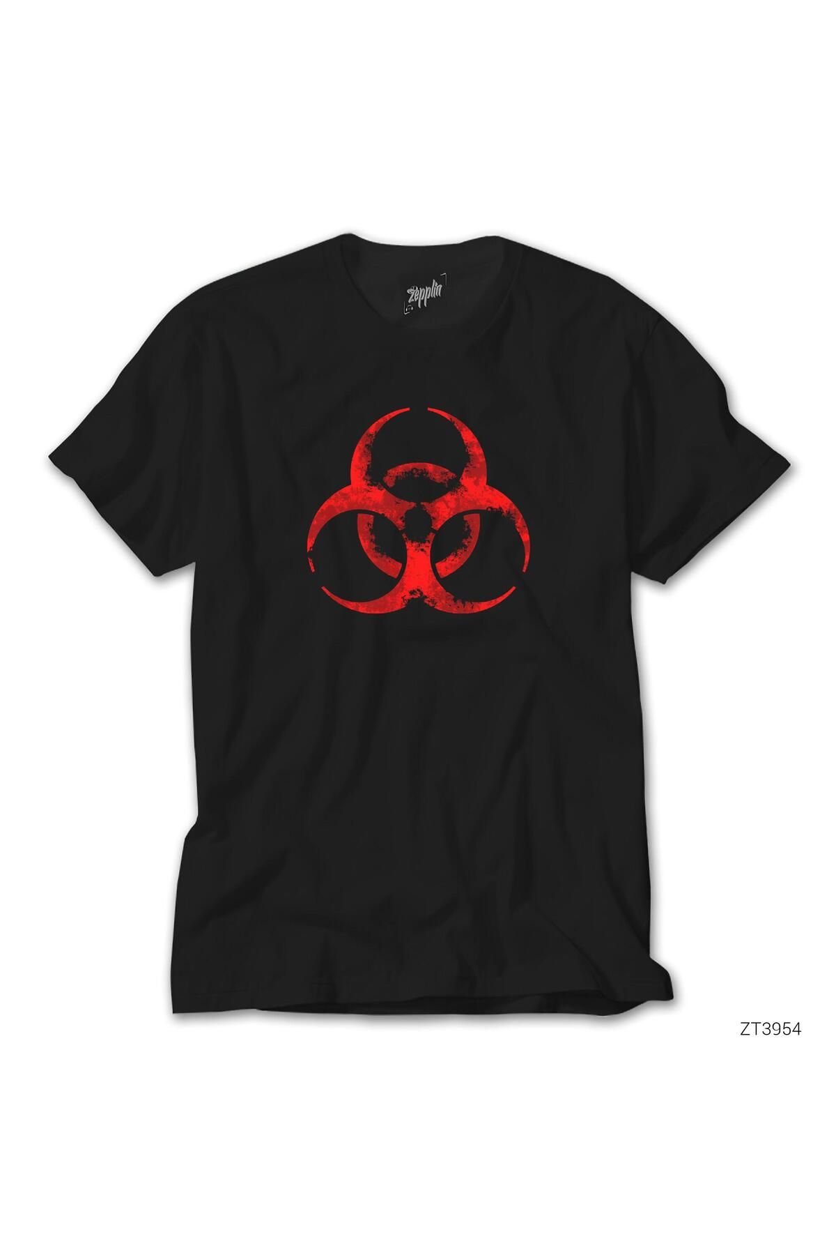 WAKHA Biohazard Symbol SiyahTişört