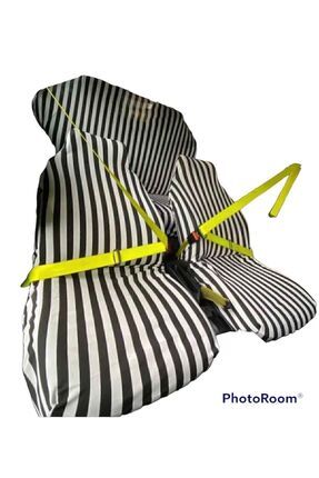 Zebra Desen Servis Kılıfı Çizgili Model Kılıf Siyah Beyaz Image 0