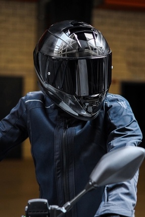 STORM 2 JEANS KASK - SİYAH VİZÖRLÜ XXL Image 5