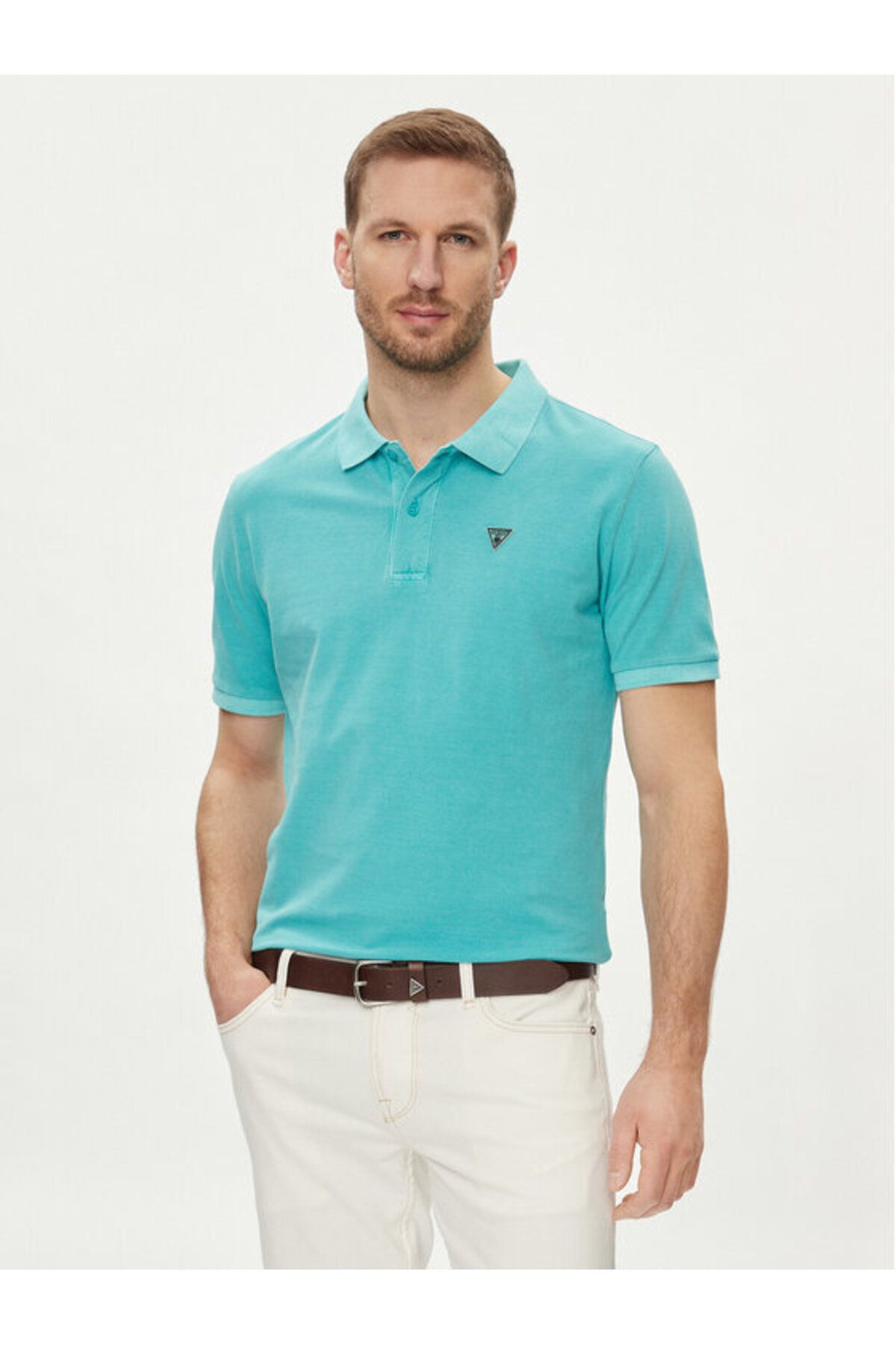 GuessPiquet Erkek RegularFit Polo T-Shirt