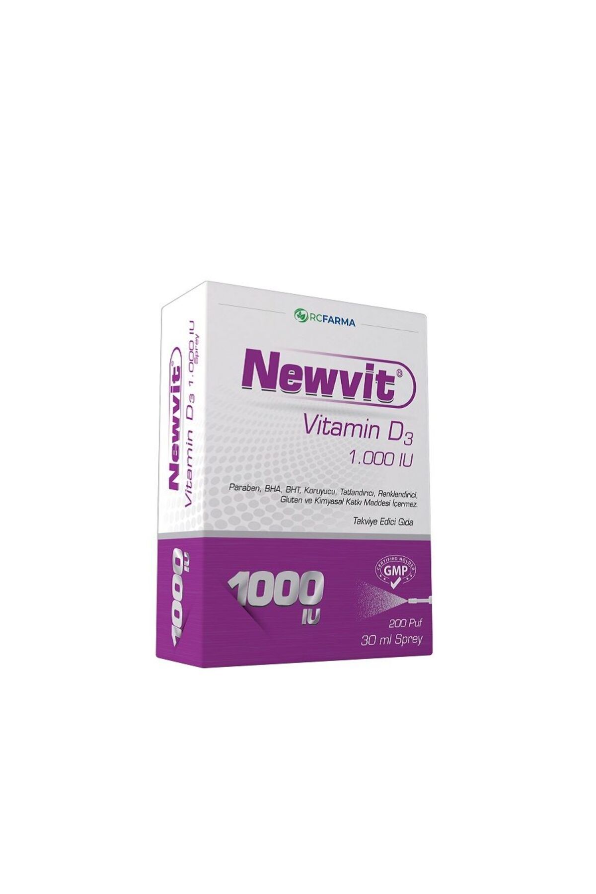 Rcfarma Newvit Vitamin D3Sprey Damla 1.000iu