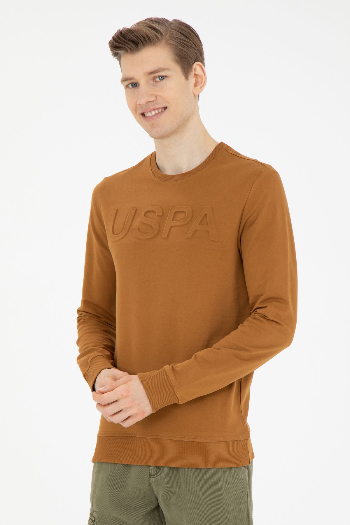 U.S. Polo Assn. Erkek CoconutBasic Sweatshirt...