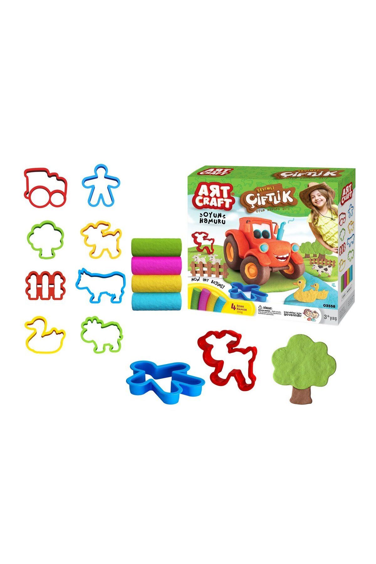 Fen Toys 03558 Dede, ÇiftlikHamur Set 200 gr...