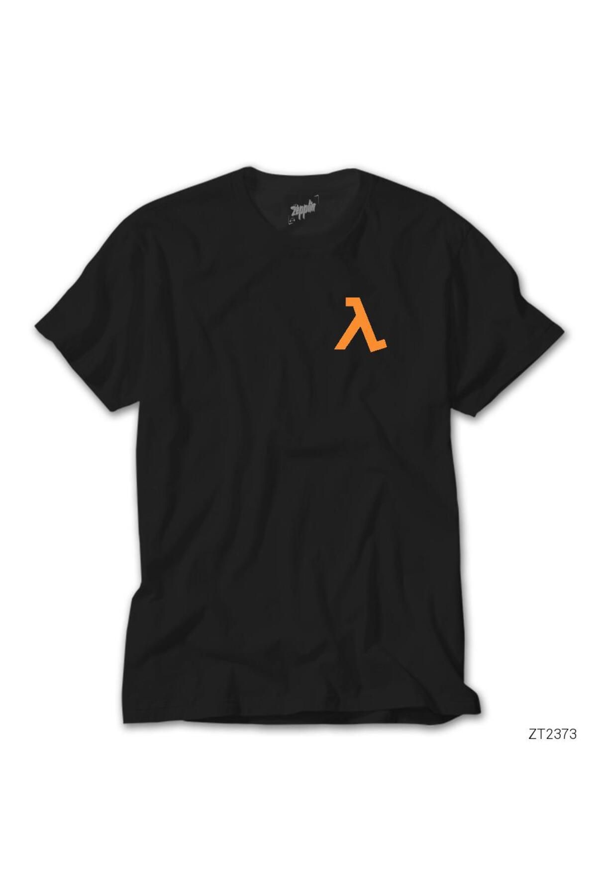 WAKHA Half Life Logo PocketKopya Siyah Tişört