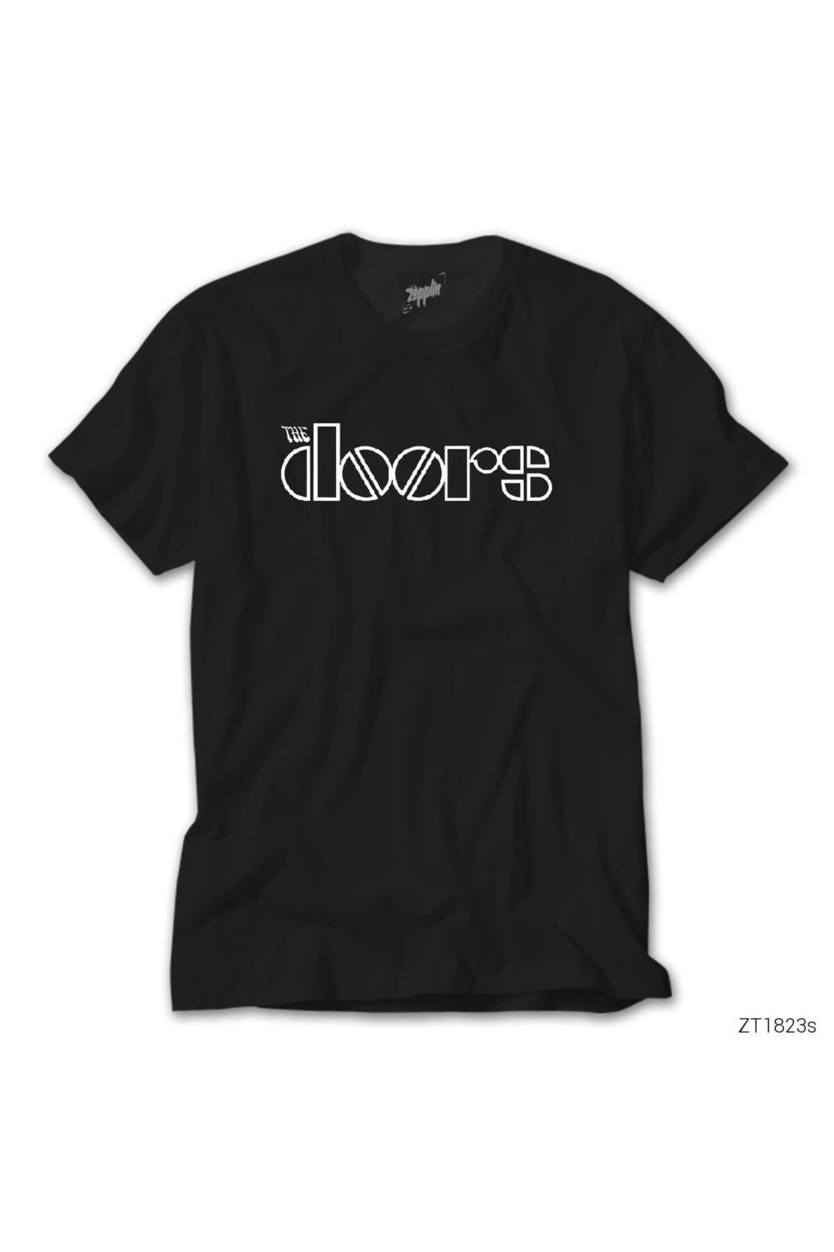 wuqhu The Doors Outline SiyahTişört