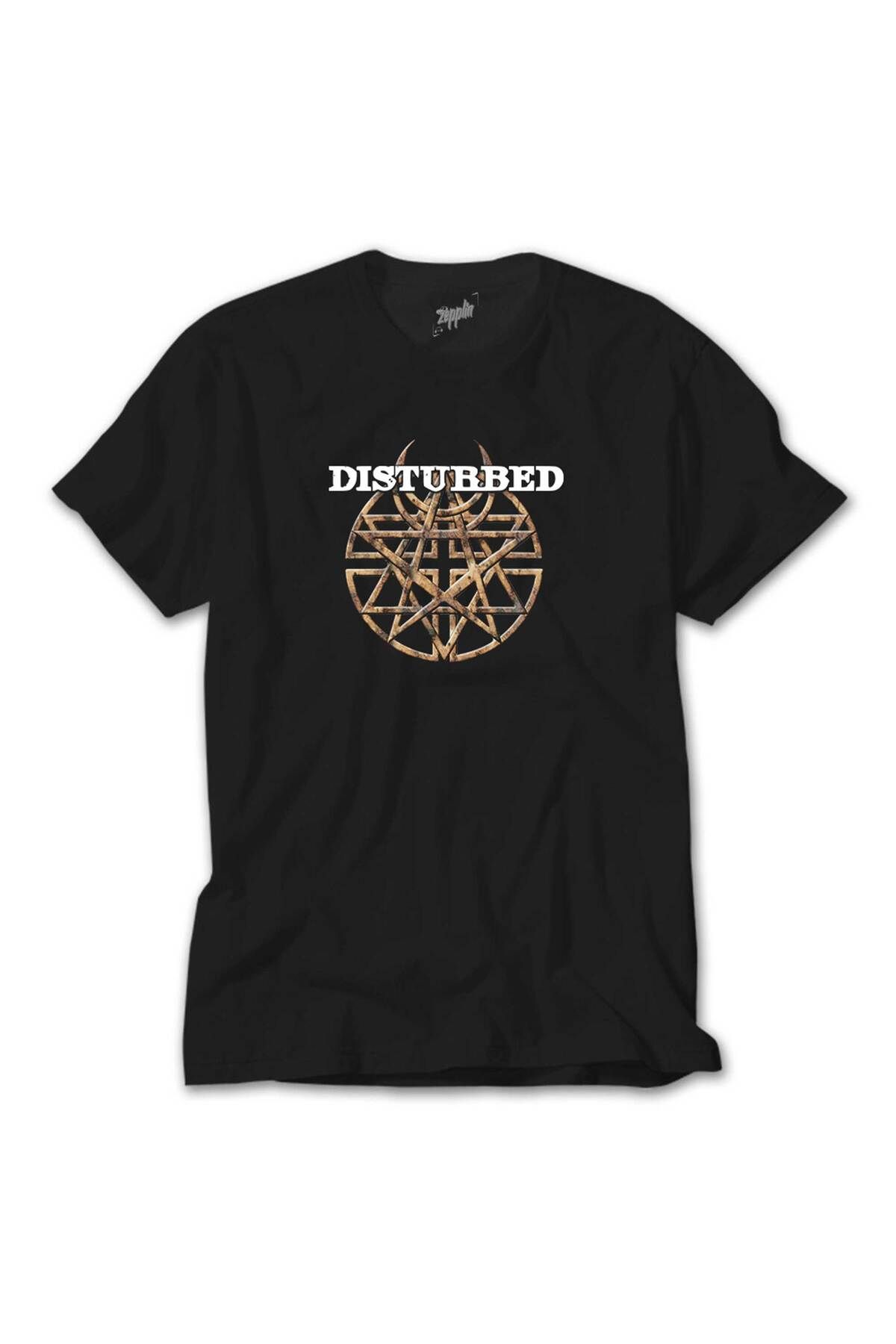 WAKHA Disturbed Logo 2 SiyahTişört