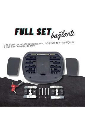 Wogen 52 Lt Motosiklet Arka Çantası Beyaz Image 3