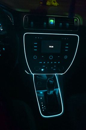 Araç Içi Buz Mavi Neon Ledi Ip Led Torpido Ledi 2 Metre Neon Led Image 2