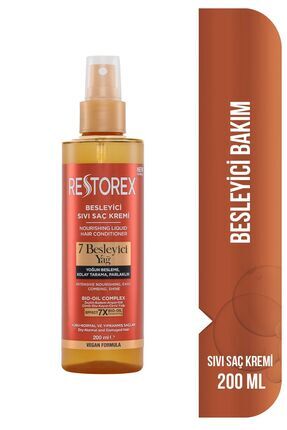 Besleyici Bakım Sıvı Saç Kremi 200 Ml - 7 Besleyici Yağ Göz Alıcı Parlaklık İpeksi Yumuşaklık Image 0