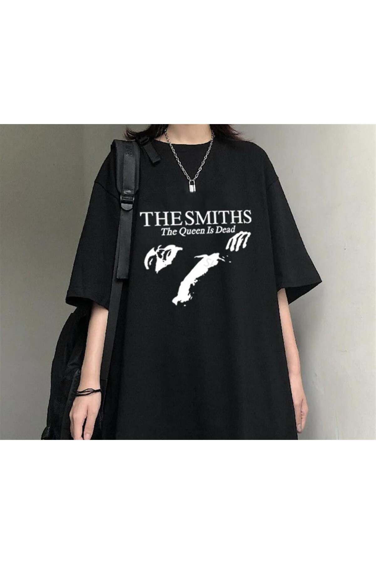 Toum The Smiths Siyah UnisexOversize T-shirt