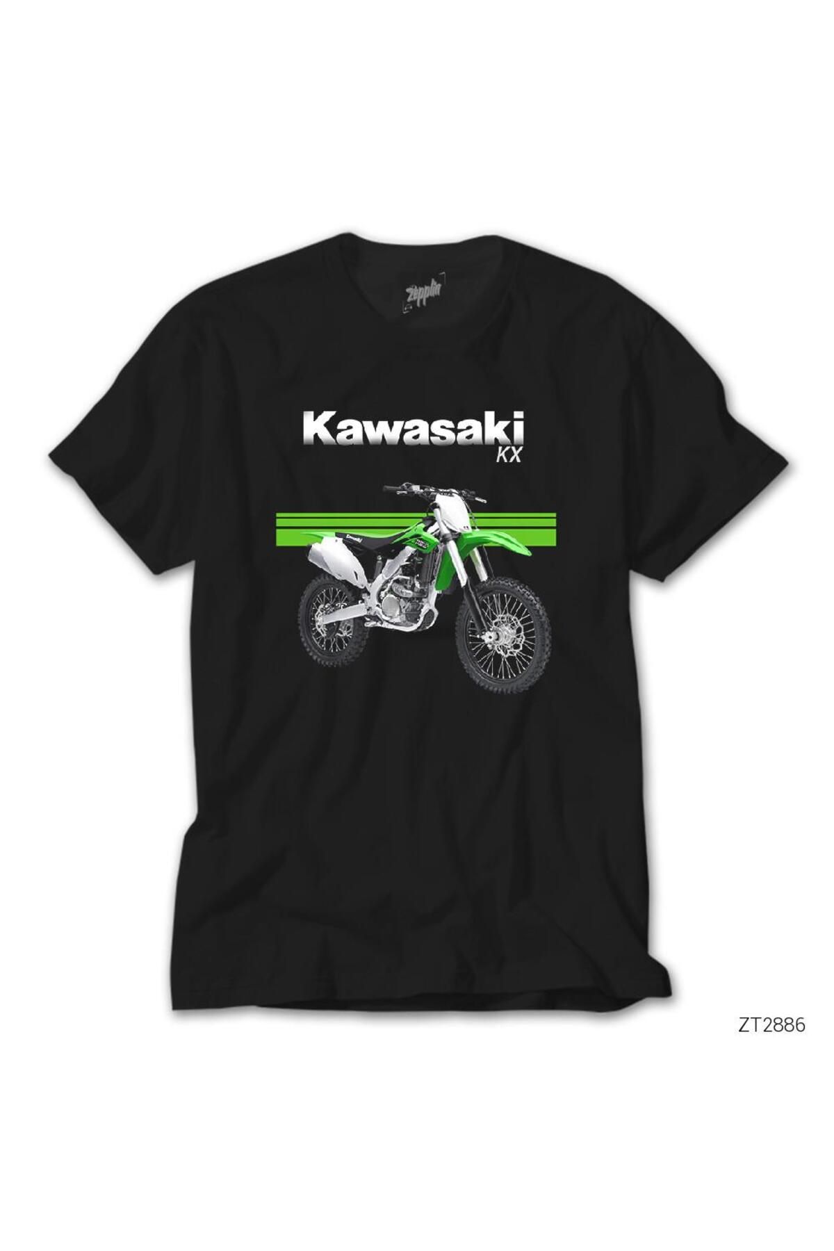 wuqhu Kawaski Cross KX 250FSiyah Tişört