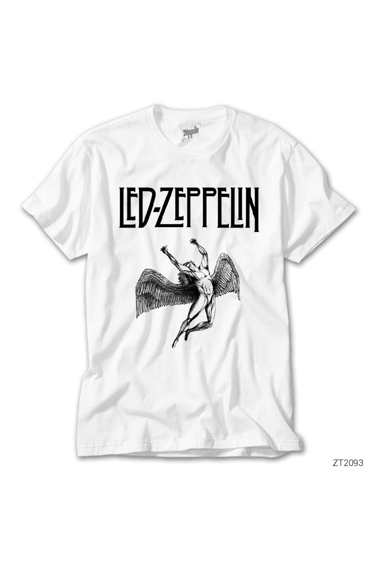 WAKHA Led Zeppelin IcarusBeyaz Tişört