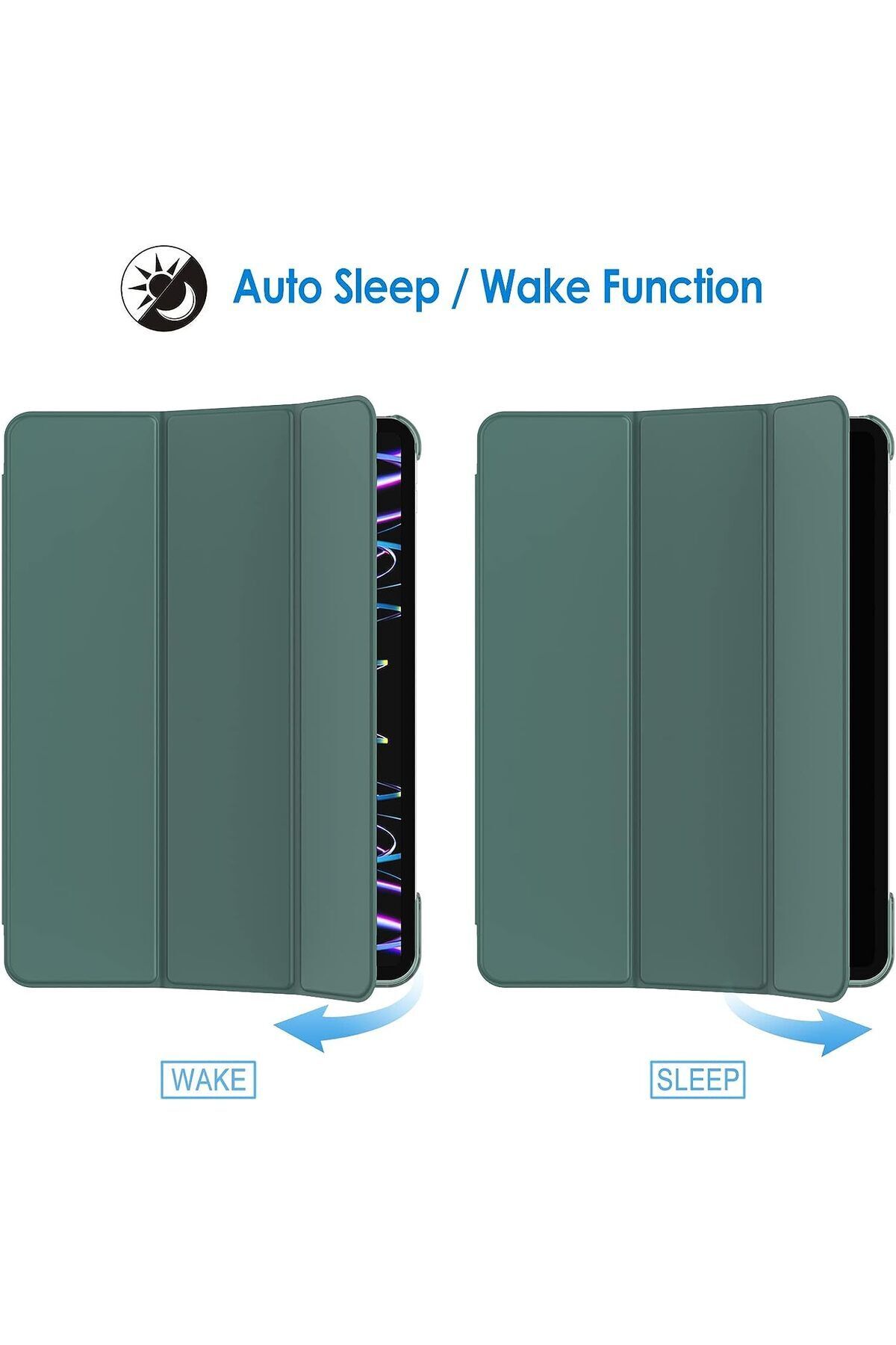 Apple Ipad Pro نسل 4 M2 2022 تبلت 11 اینچی سازگار با قاب هوشمند با روکش هوشمند پایه هوشمند Flip