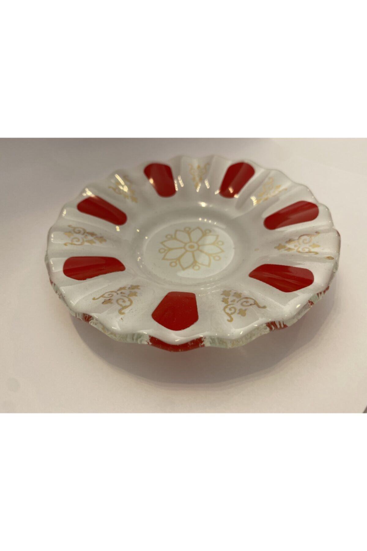 CEVHER Cam Çay Tabağı 6'lı