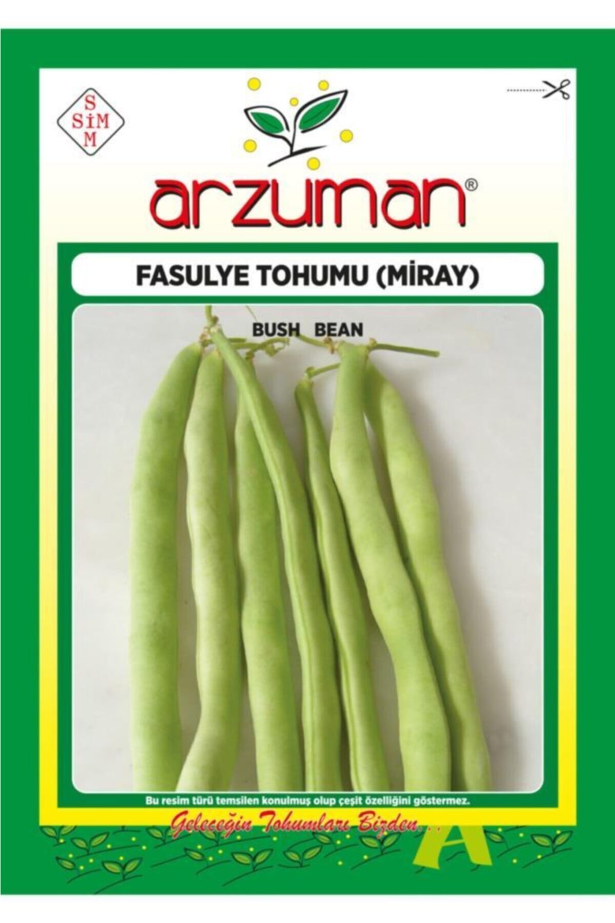 GüçlüTedarik Miray Oturak Fasülye Tohumu 100 Tohum 50 Gram (magnum)
