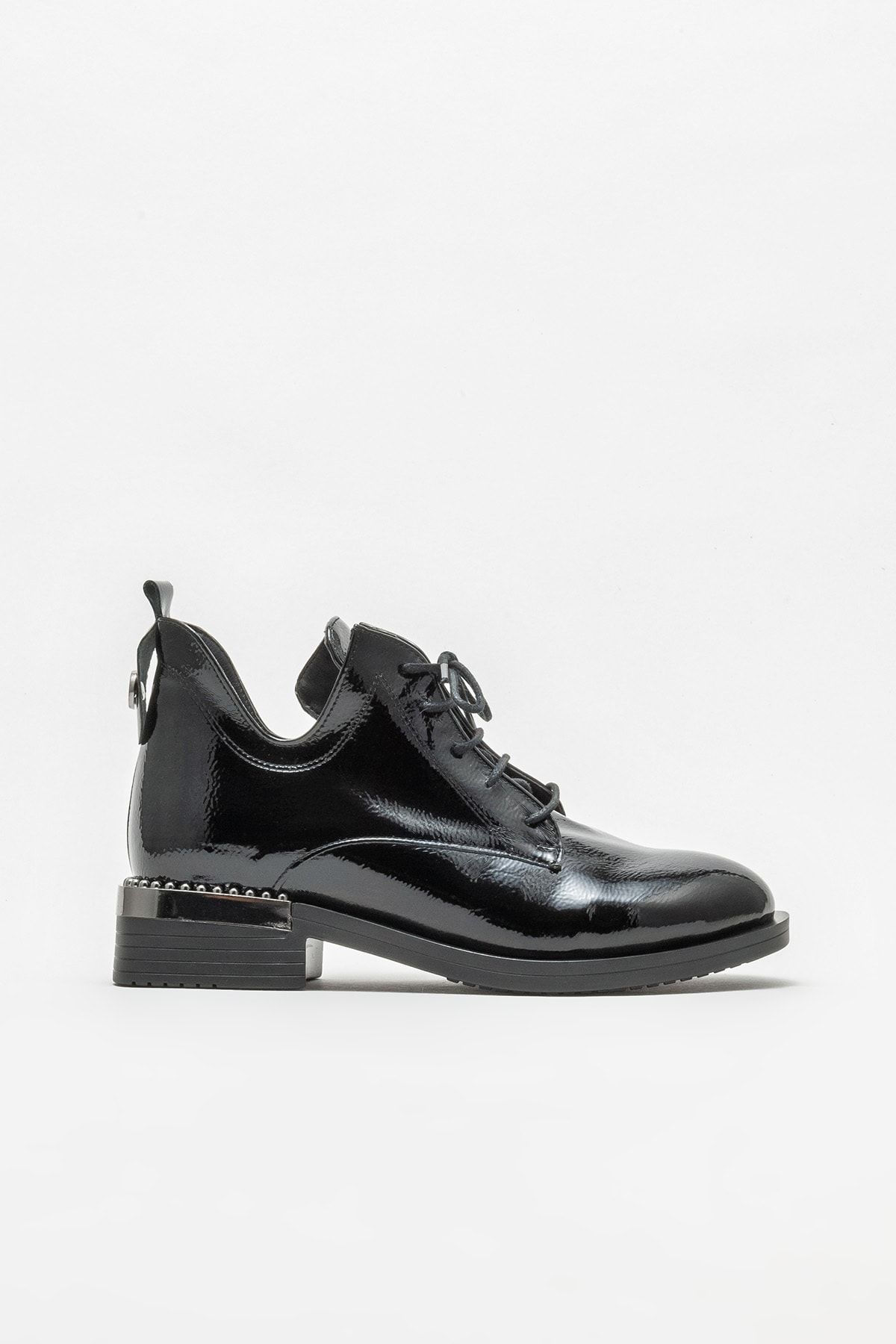 Elle Shoes Siyah Kadın Günlük Düz Bot