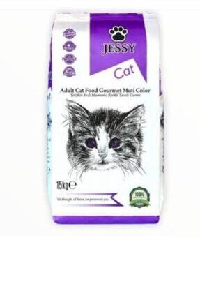 Jessy Yetişkin Kedi Maması Renkli Taneli Gurme 1 Kg Image 0