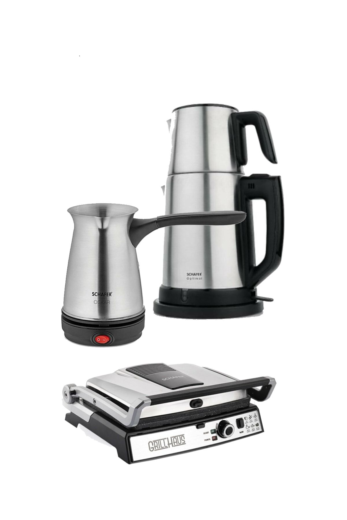 Schafer 3 Parça Inox Elektrikli Çeyiz Paketi