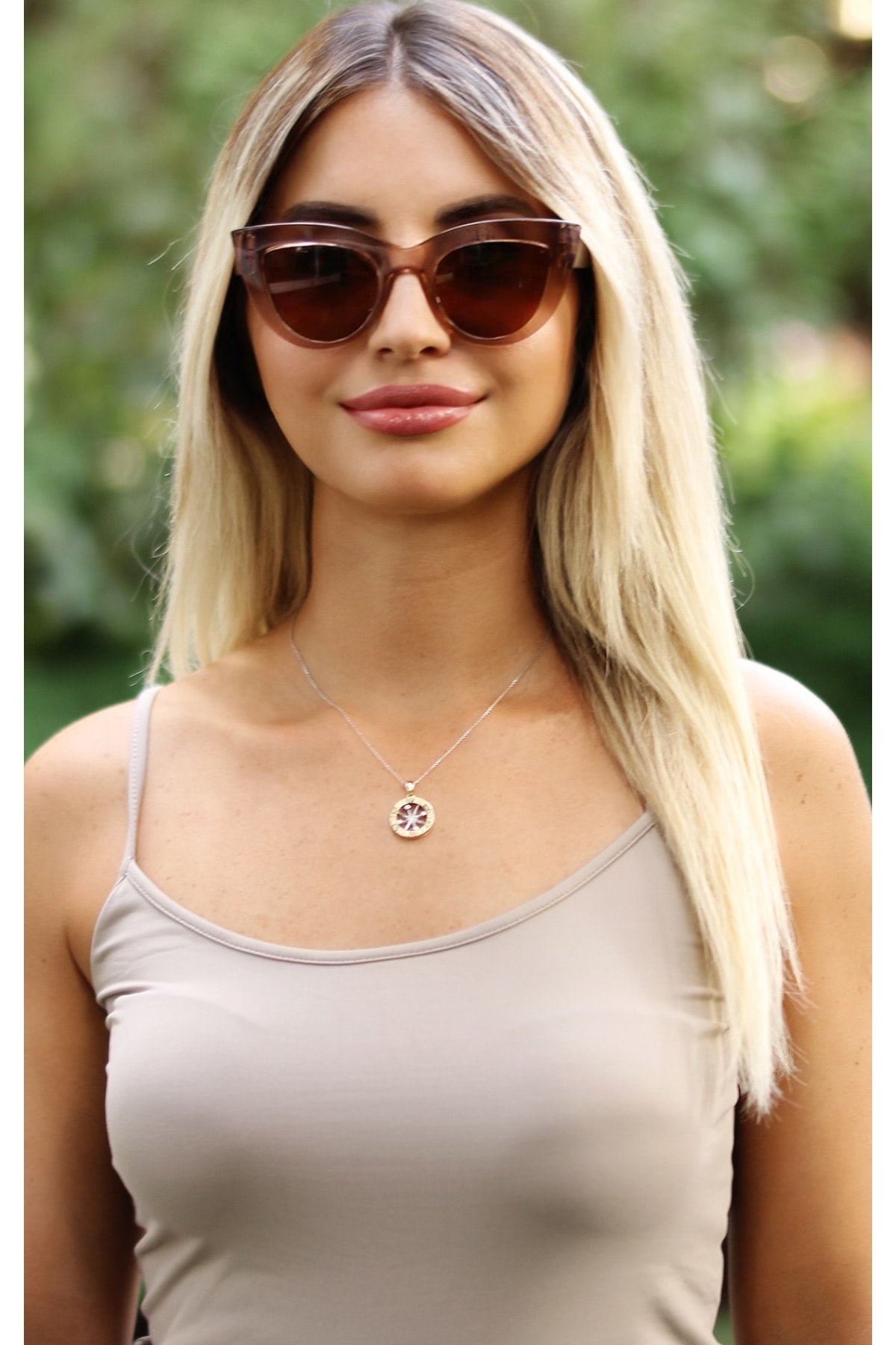 CLAES Melinda Brown Vintage Fashion Hafif Kadın Güneş Gözlüğü