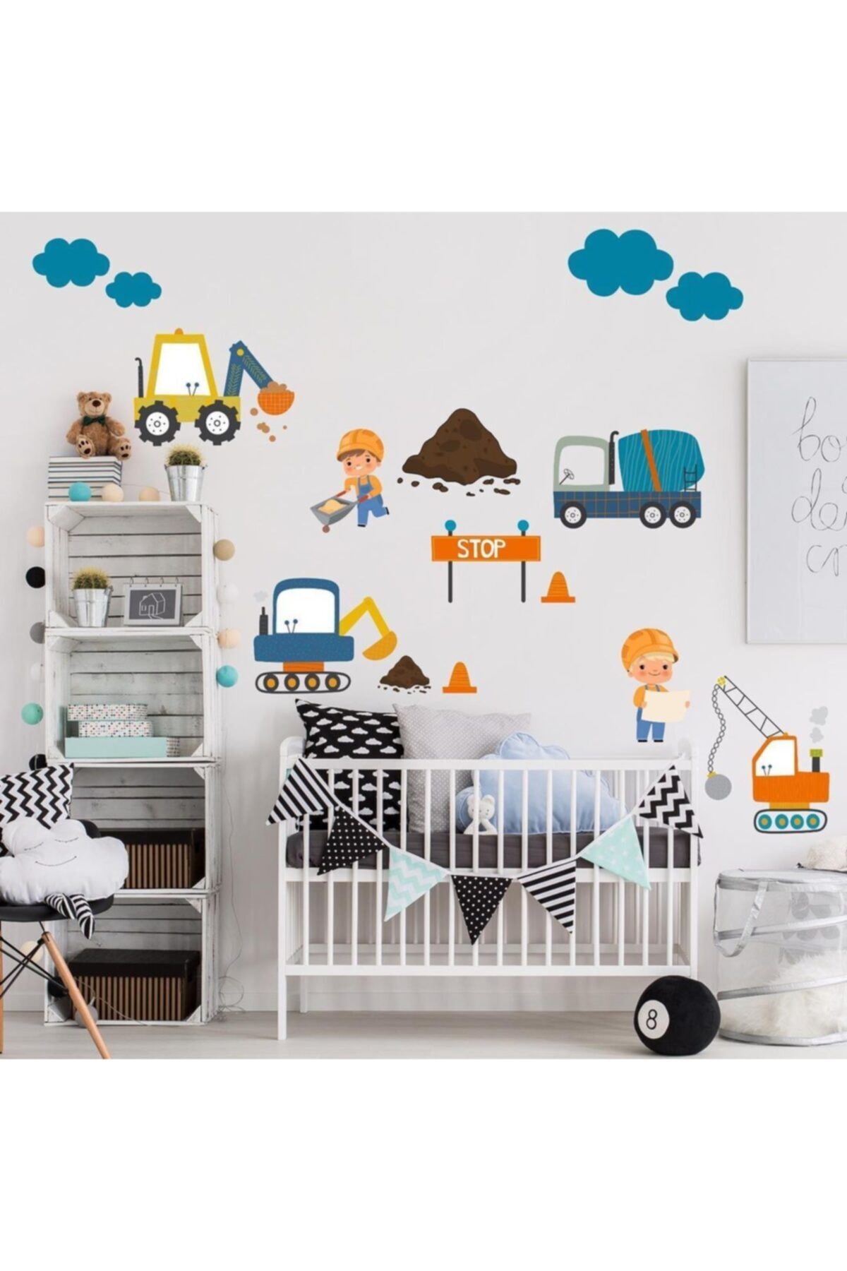 lismo kids Inşaat Alanı Duvar Stickerı