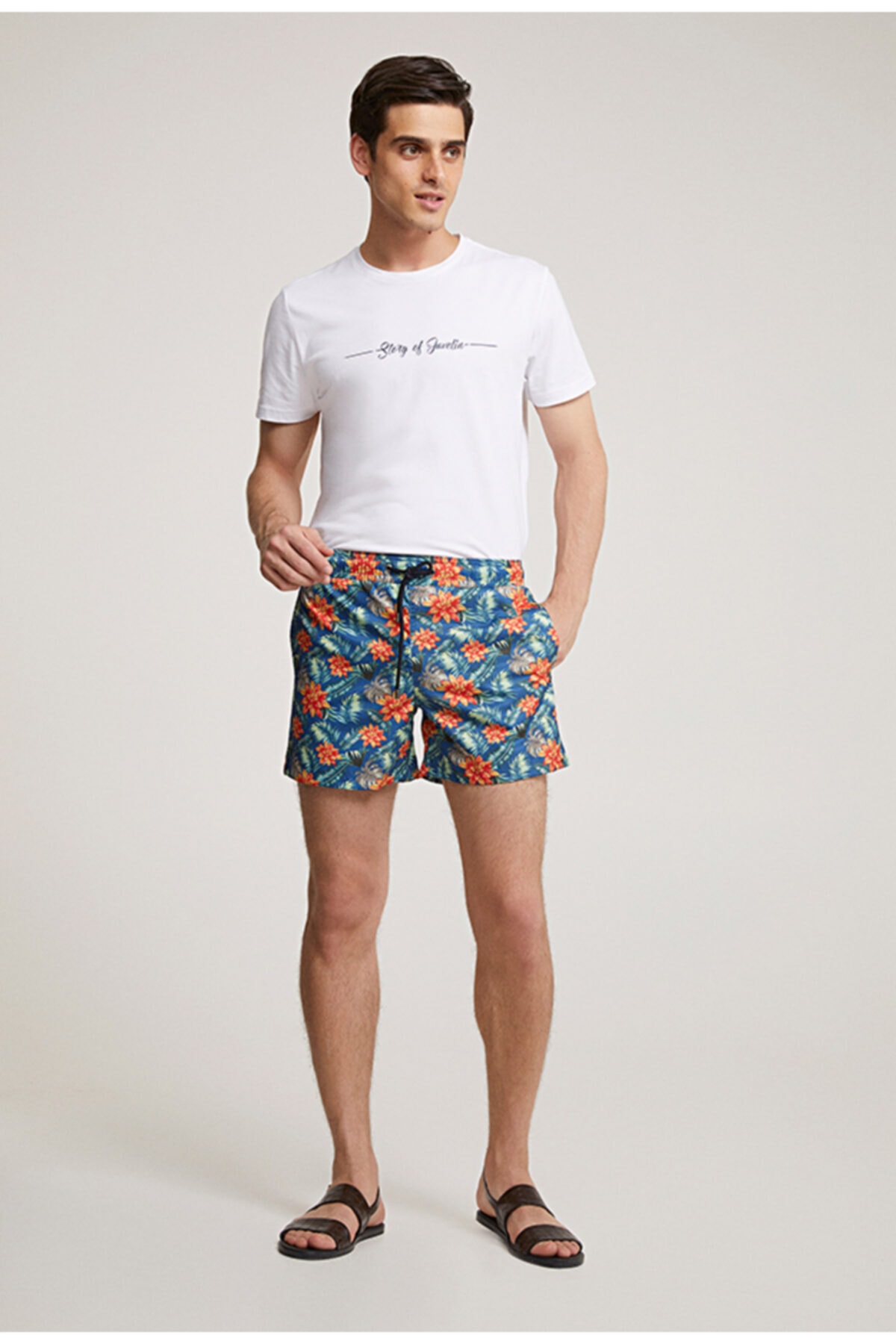 Twn Twn Karma Renk Baskılı Şort Mayo