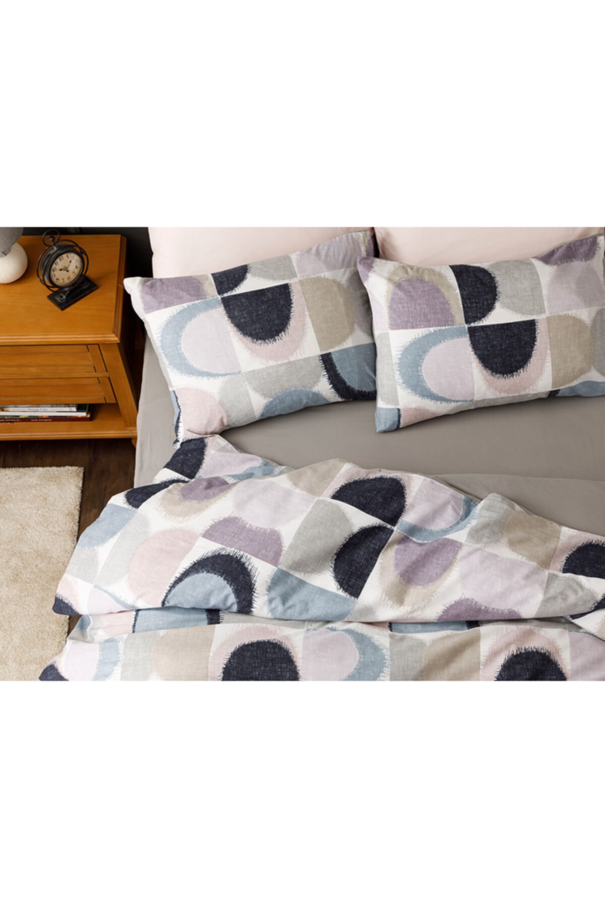 English Home Abstract Pamuk Cift Kisilik Nevresim Takimi 200x220 Cm Mavi Lila Fiyati Yorumlari Trendyol