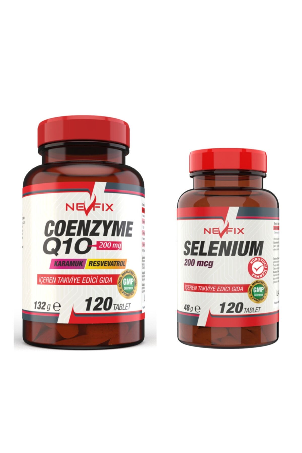 Nevfix Coenzyme 200 mg 120 Tablet Selenyum 200 mcg 120 Tablet