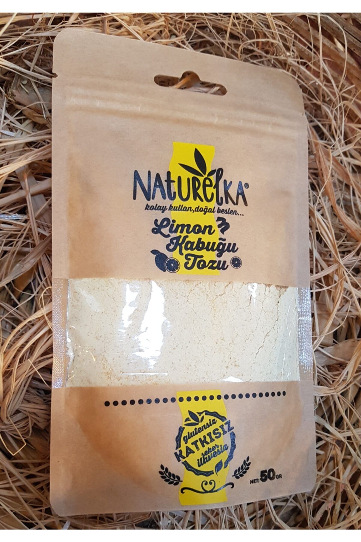 Naturelka Limon Kabuğu Tozu 50 gr Glutensiz,katkısız,şeker Ilavesiz