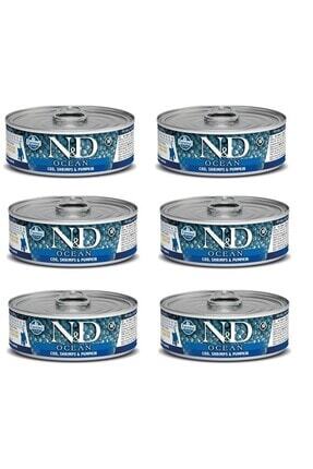 Ocean Morina Balık Ve Karides Ve Balkabaklı Yavru Kedi Konservesi 70 Gr. X 6 Adet Image 0
