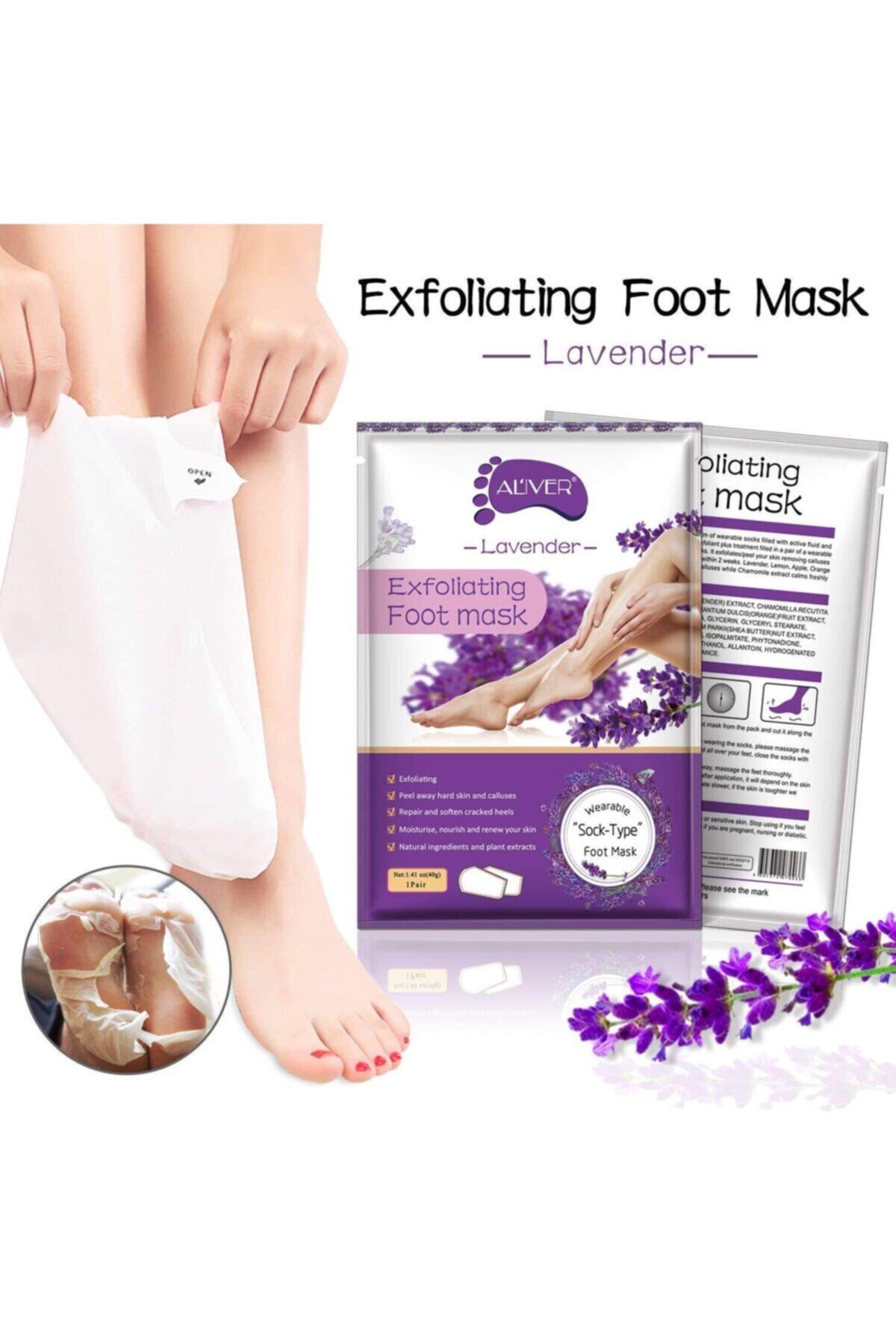 ALİVER ALIVER Kuru Çatlak Ayaklar için Peel Maskeleri 1pcs