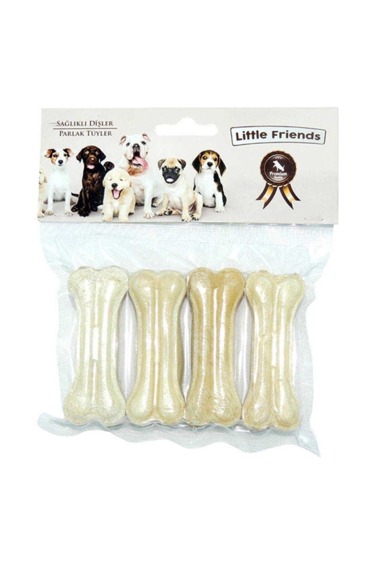 Little Friends Beyaz Kemik 7 Cm/20-25g 4 Lü