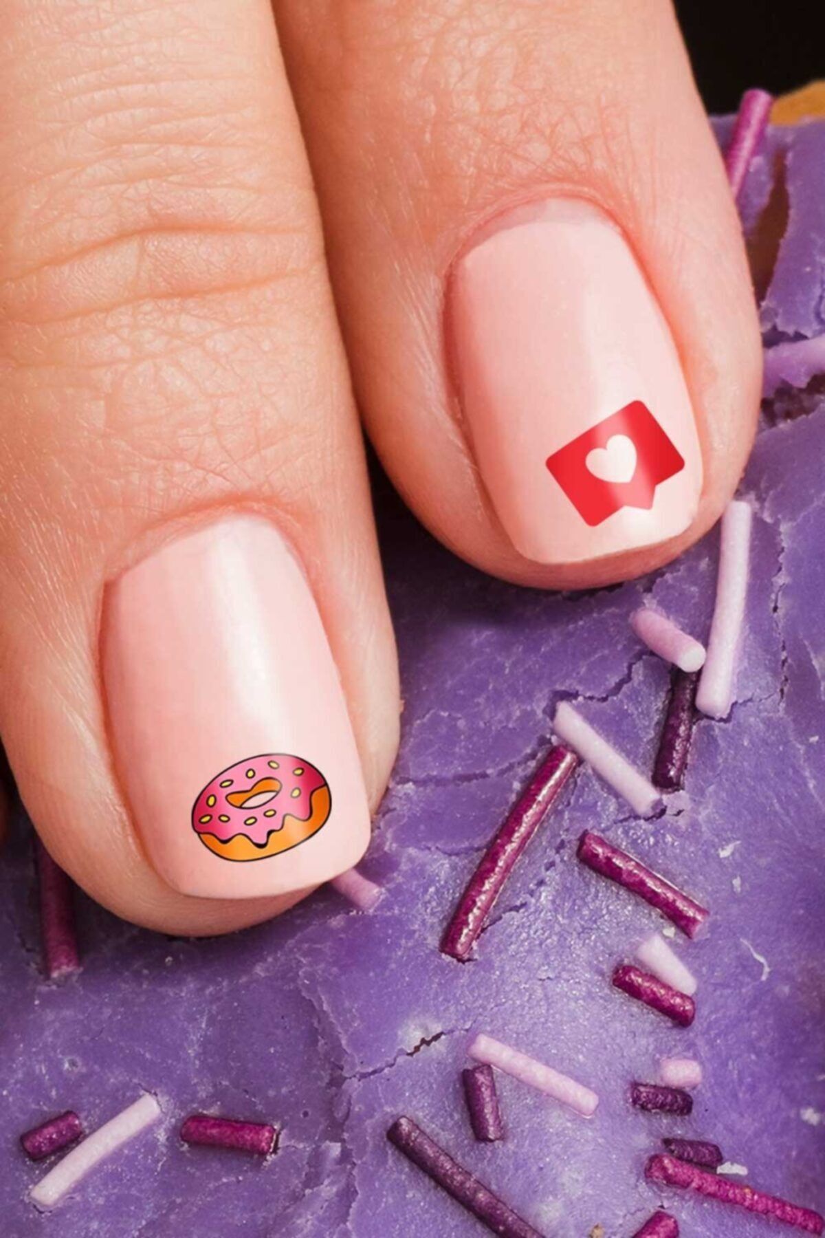 Artikel Donut Tırnak Dövmesi,tırnak Tattoo,nail Art ,tırnak Sticker.