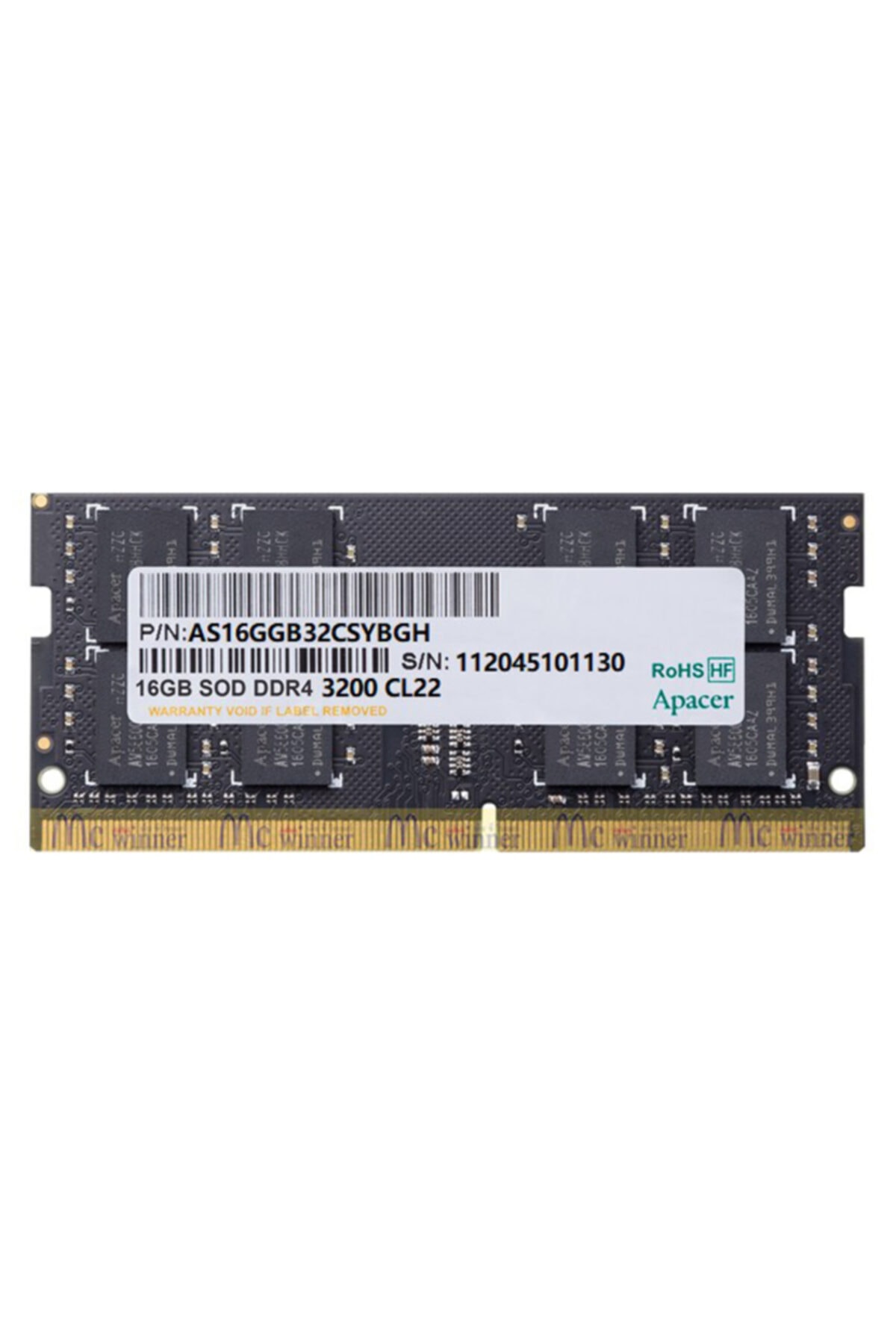 Apacer Es.16g21.gsh 16gb (1x16gb) Ddr4 3200mhz Cl22 Notebook Ram (bellek)