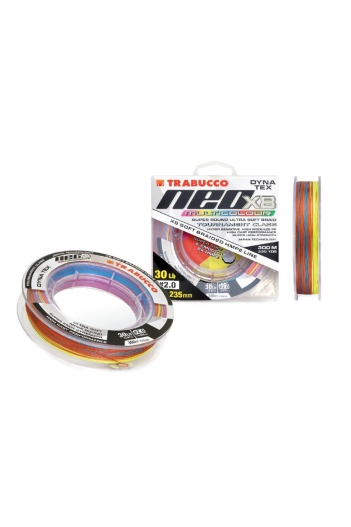 TRABUCCO Dyna Tex Neo X8 300m Multicolor Ip Misina 0,14mm