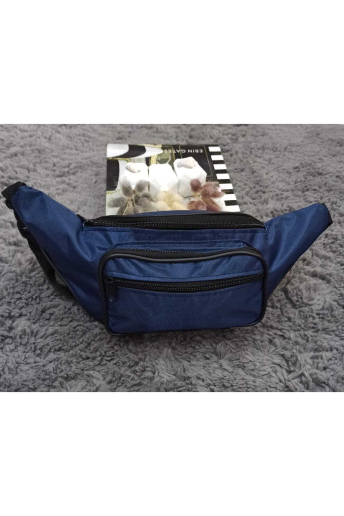 Babres Unisex Lacivert Bel Çantası