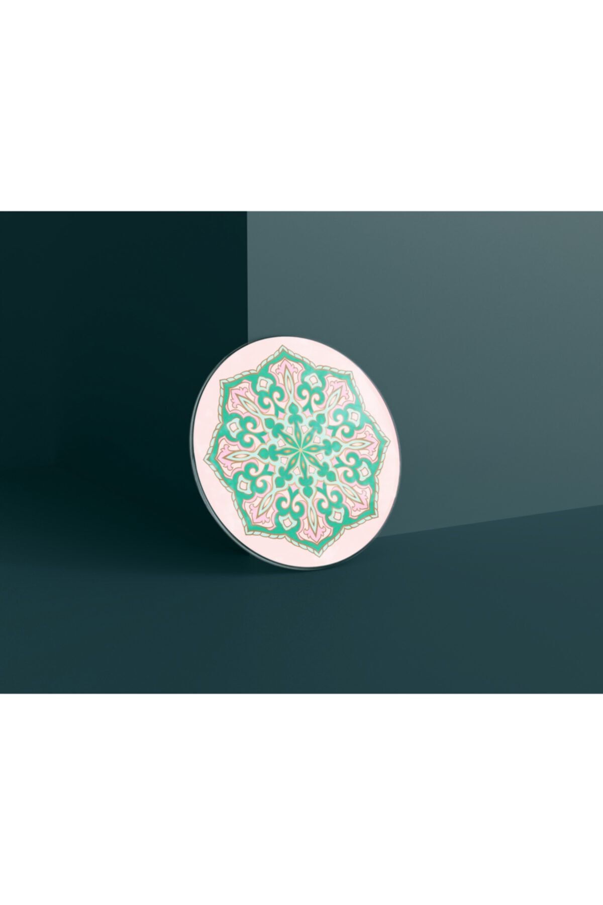 Glory Glassware Mandala-04 Cam Kesme Tahtası Çap:32cm
